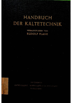 Handbuch der kaltetechnik