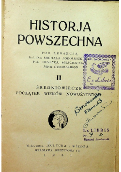 Historja Powszechna tom 2 1931 r.