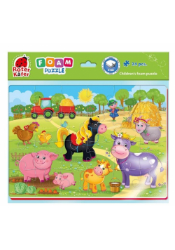 Piankowe puzzle A4. Zabawne obrazki. Farma
