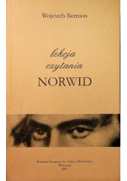 Lekcja czytania Norwid dedykacja autora