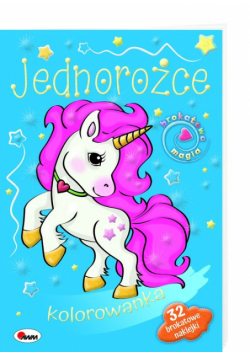 JEDNOROŻCE kolorowanka Brokatowa magia