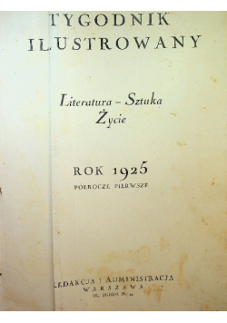 Tygodnik Illustrowany nr 1 do 52 1925 r.