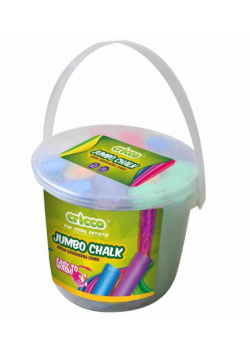 Kreda kolorowa Jumbo wiaderko 20szt CRICCO