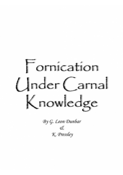 Fornication Under Carnal Knowledge