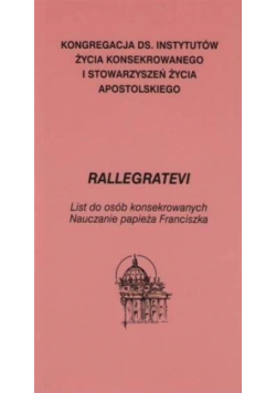 Rallegratevi, list do osób konsekrowanych