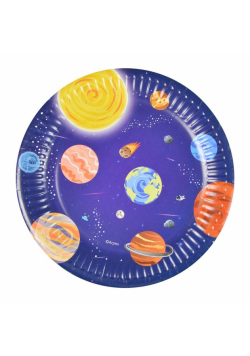 Talerze papierowe Galaxy 18cm 8szt