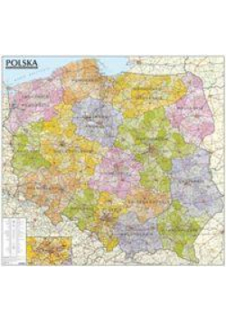 Polska. Mapa admin.-sam. 1:570 000 (listwa)