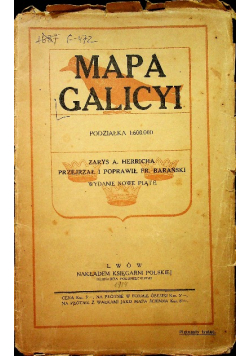 Mapa Galicyi 1914 r.