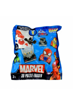 Puzzle Palz figurki gumki pojazd Avengers mix