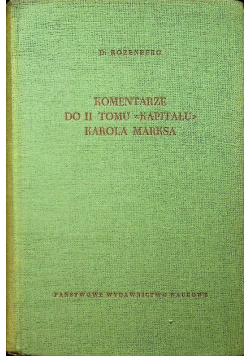 Komentarze do II tomu kapitału Karola Marksa