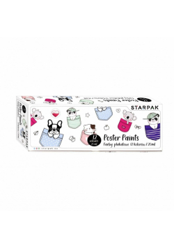 Farby plakatowe Minisy 12 kol/20ml