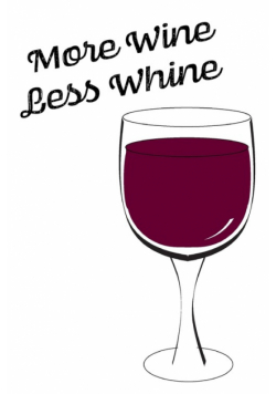Wine About It - Blank Lined Notebook
