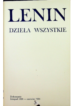 Lenin Dzieła tom 52
