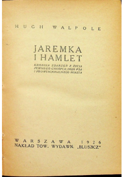Jaremka i Hamlet 1926 r.