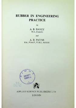 Rubber in engineering practice