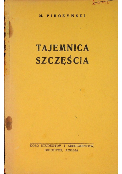 Tajemnica szczęścia