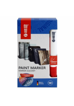 Marker olejny 2-4mm czerwony (10szt) MemoBe