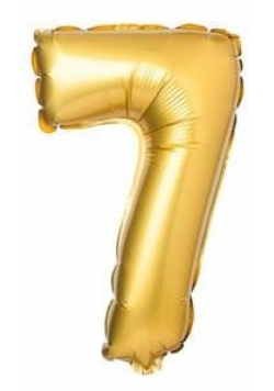 Balon foliowy matowy złoty 7 69cm