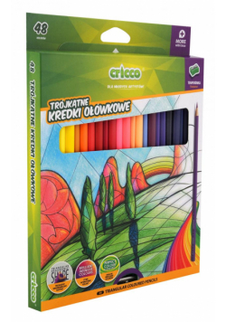 Kredki trójkątne 48 kolorów CRICCO