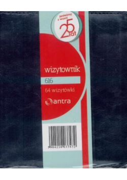 Wizytownik 64 dwuklatkowy 616 granatowy ANTRA