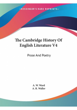 The Cambridge History Of English Literature V4