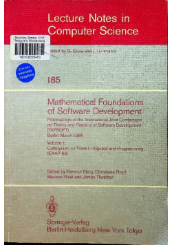185 Mathematical Foundations of Software
