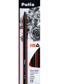 Ołówek techniczny Van Graf trójkątny HB 12 sztuk