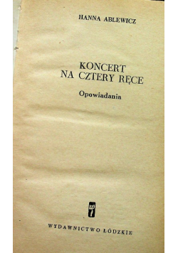Koncert na cztery ręce