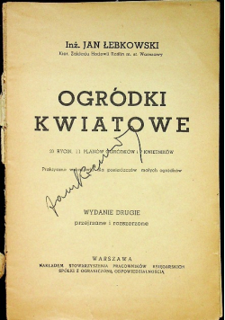 Ogródki kwiatowe ok 1934 r.