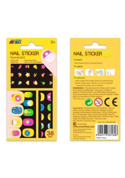 Naklejki na paznokcie - Ciastka fluorescencyjne