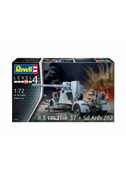 Pojazd 1:72 8,8 cm.Flak 37+Sd.Anh 202