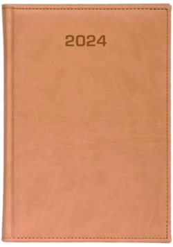 Kalendarz 2024 dzienny A5 Vivella beżowy