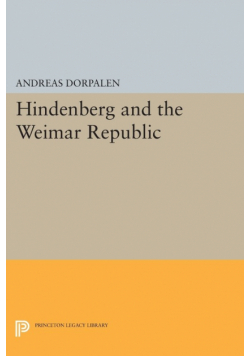 Hindenberg and the Weimar Republic