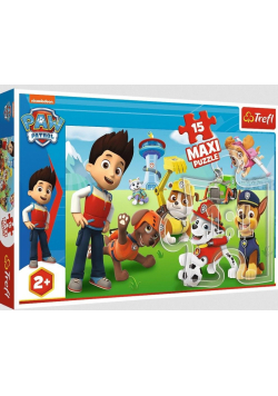 Puzzle 15 maxi Zabawny Psi Patrol TREFL