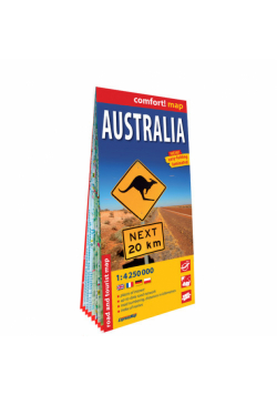 Australia laminowana mapa samochodowo-turystyczna 1:4 250 000