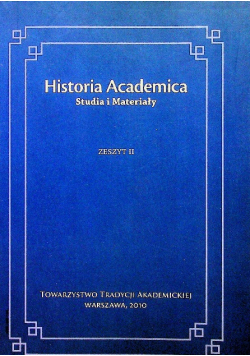Historia Academica Studia i materiały zeszyt 2