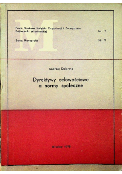 Dyrektywy celowościowe  a normy społeczne