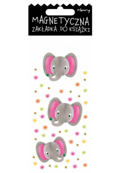 Zakładka magnetyczna - Słonie