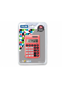 Kalkulator Pocket Touch czerwony MILAN