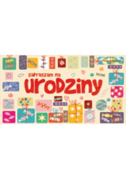 Zaproszenie urodzinowe - Prezenty (5szt) AVANTI