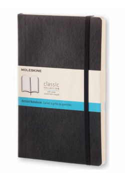 Notes Classic 13x21 miękka op. kropki czarny