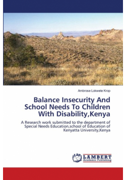 Balance Insecurity And School Needs To Children With Disability,Kenya