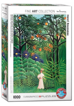 Puzzle 1000 Kobieta w egzotycznym ogrodzie