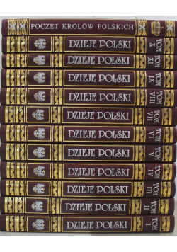 Dzieje Polski Dziedzictwo Narodowe tom 1 do 12 reprint z 1896 r