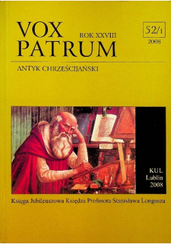Vox patrum Antyk chrześcijański 52 / 1