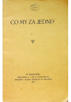 Co my za jedni 1912 r.