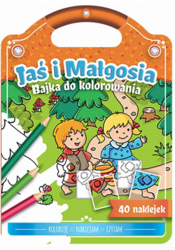 Bajka do kolorowania. Jaś i Małgosia