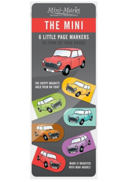 Zakładki magnetyczne auta - Mini Cooper 6szt