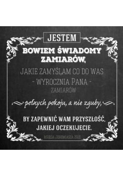 Podstawka korkowa - Jestem Bowiem tablica