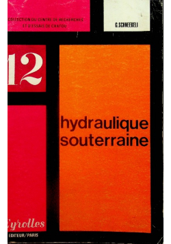 Hydraulique souterraine